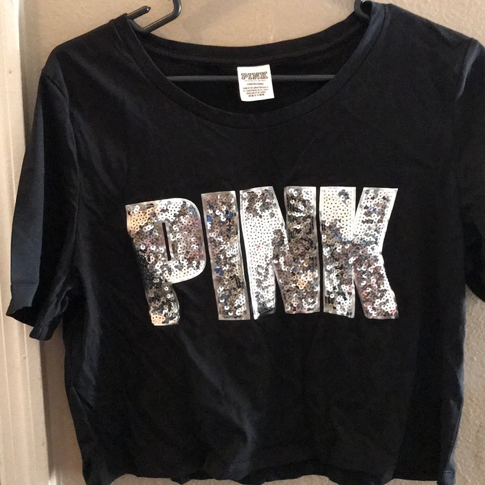 Bling PINK crop top